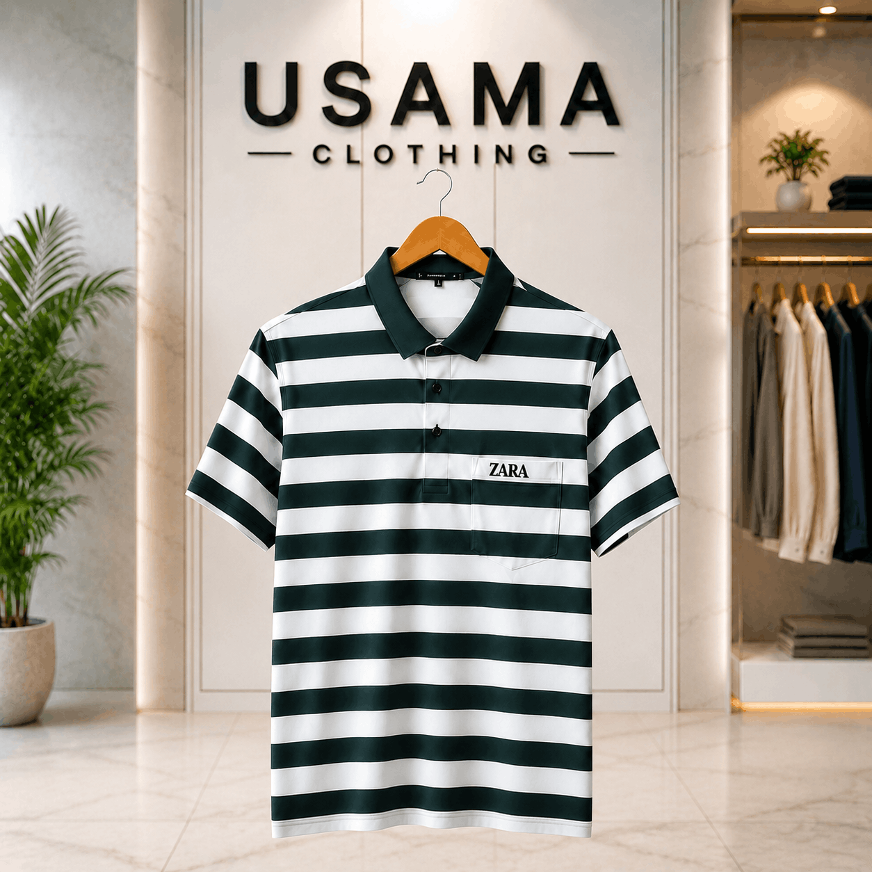 💎 Platinum Polo Dark Green-29